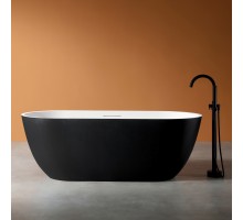 ABBER ванна из искусственного камня цвет черно-белый матовый 170x75x60 I AM9941BW