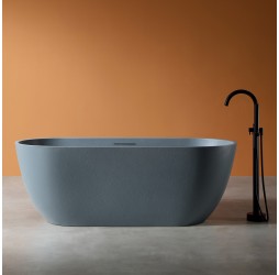 ABBER ванна из искусственного камня цвет серый матовый 170x75x60 I AM9941G