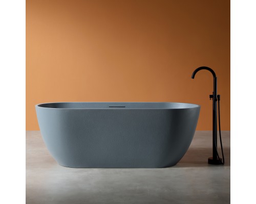 ABBER ванна из искусственного камня цвет серый матовый 170x75x60 I AM9941G