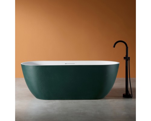 ABBER ванна из искусственного камня цвет темно-зеленый матовый 170x75x60 I AM9941MBG