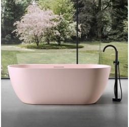 ABBER ванна из искусственного камня цвет розовый матовый 170x75x60 I AM9941MP
