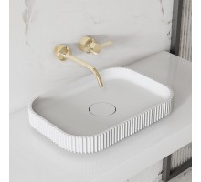 Умывальник накладной ABBER Stein AS2602 белая матовая