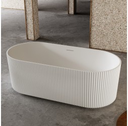 ABBER ванна из искусственного камня цвет: белый матовый 170х75х55 I AS9601