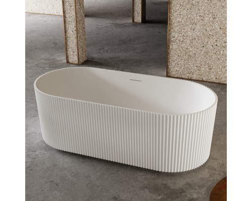 ABBER ванна из искусственного камня цвет: белый матовый 170х75х55 I AS9601