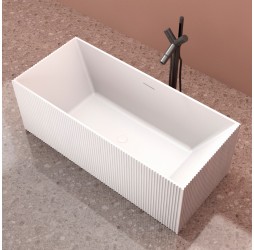 ABBER ванна из искусственного камня цвет: белый матовый 170x75x55 I AS9602