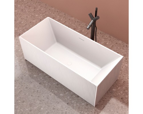 ABBER ванна из искусственного камня цвет: белый матовый 170x75x55 I AS9602