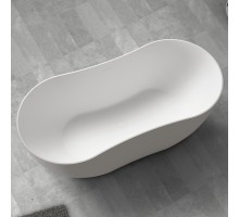 ABBER ванна из искусственного камня цвет: белый матовый 170x80x55 I AS9604