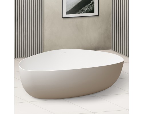 ABBER ванна из искусственного камня цвет: белый матовый 180x130x55 I AS9608