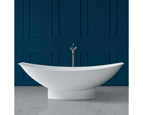 ABBER ванна из искусственного камня цвет: белый матовый 180x80x60 I AS9610