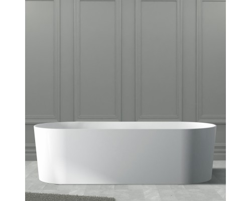 ABBER ванна из искусственного камня цвет: белый матовый 180x75x52 I AS9614