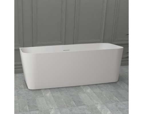 ABBER ванна из искусственного камня цвет: белый матовый 170x75x55 I AS9617
