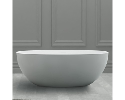 ABBER ванна из искусственного камня цвет: белый матовый 150x72x55 I AS9624-1.5
