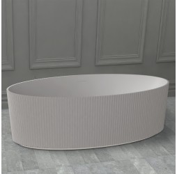 ABBER ванна из искусственного камня цвет: белый матовый 180x85x55 I AS9627