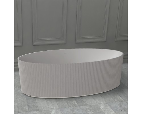 ABBER ванна из искусственного камня цвет: белый матовый 180x85x55 I AS9627