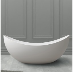 ABBER ванна из искусственного камня цвет: белый матовый 180x80x75 I AS9633