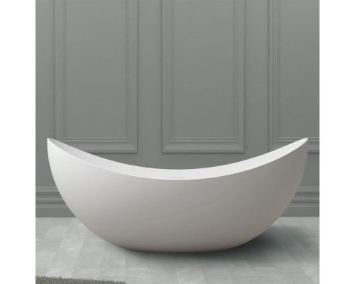 ABBER ванна из искусственного камня цвет: белый матовый 180x80x75 I AS9633