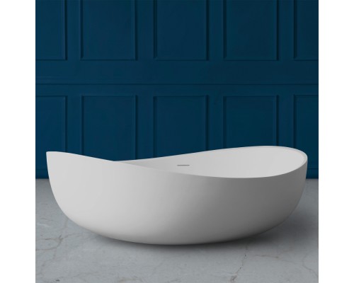 ABBER ванна из искусственного камня цвет: белый матовый 180x110x62 I AS9639