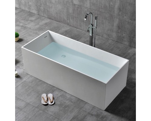 ABBER ванна из искусственного камня цвет: белый матовый 180x76x55 I AS9642-1.8