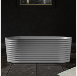 ABBER ванна из искусственного камня цвет: белый матовый 170x80x58 I AS9650