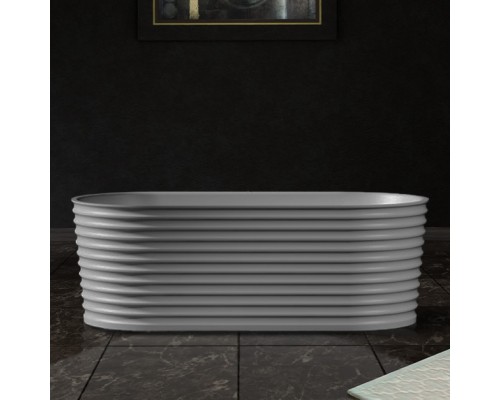 ABBER ванна из искусственного камня цвет: белый матовый 170x80x58 I AS9650