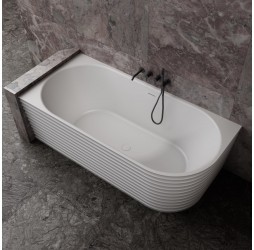 ABBER ванна из искусственного камня цвет: белый матовый 170x80x55 I AS9651 L