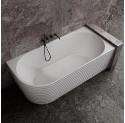 ABBER ванна из искусственного камня цвет: белый матовый 170x80x55 I AS9651 R