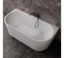 ABBER ванна из искусственного камня цвет: белый матовый 170x80x55 I AS9652