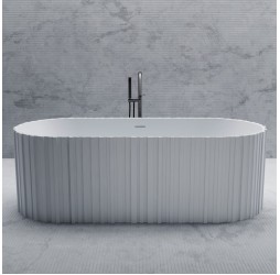 ABBER ванна из искусственного камня цвет: белый матовый 170x75x55 I AS9653