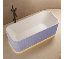 ABBER ванна из искусственного камня цвет фиолетовый 170x75x55 I AS9663Violett