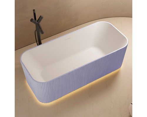 ABBER ванна из искусственного камня цвет фиолетовый 170x75x55 I AS9663Violett