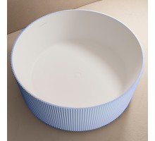 ABBER ванна из искусственного камня цвет голубой 150x150x55 I AS9679Blau