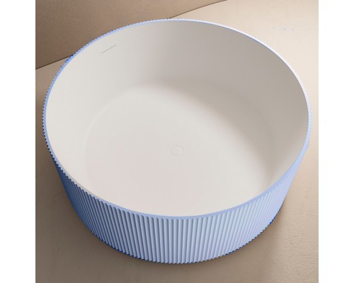 ABBER ванна из искусственного камня цвет голубой 150x150x55 I AS9679Blau