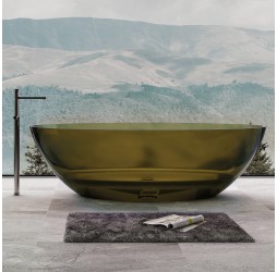 ABBER прозрачная ванна из полиэфирной смолы цвет оливковый 180x85x52 I AT9702Vesuvian