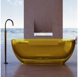 ABBER прозрачная ванна из полиэфирной смолы цвет желтый 170x75x55 I AT9703Amber