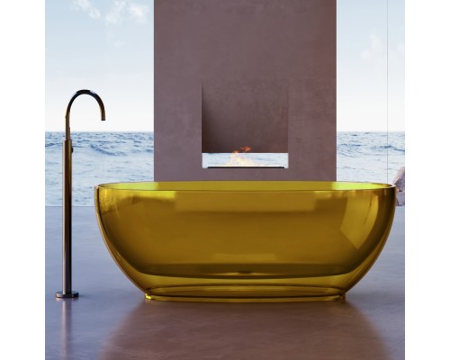 ABBER прозрачная ванна из полиэфирной смолы цвет желтый 170x75x55 I AT9703Amber