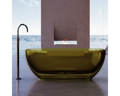 ABBER прозрачная ванна из полиэфирной смолы цвет оливковый 170x75x55 I AT9703Vesuvian