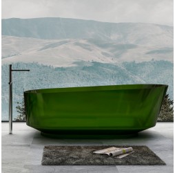 ABBER прозрачная ванна из полиэфирной смолы цвет зеленый 170x80x58 I AT9706Emerald