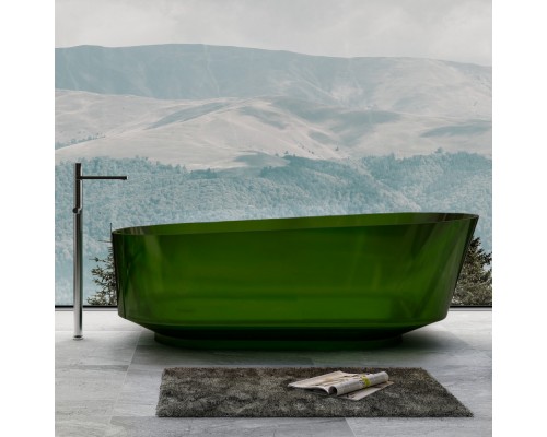 ABBER прозрачная ванна из полиэфирной смолы цвет зеленый 170x80x58 I AT9706Emerald