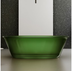 ABBER прозрачная ванна из полиэфирной смолы цвет зеленый 170x75x55 I AT9707Emerald