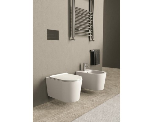 Подвесной унитаз Alice Form без ободка с крышкой SoftClose (арт. 22300101)