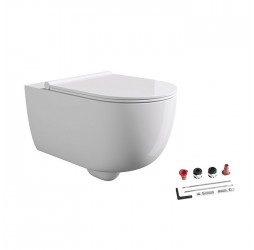 Подвесной унитаз Alice Unica без ободка с крышкой SoftClose (арт. 32240101)