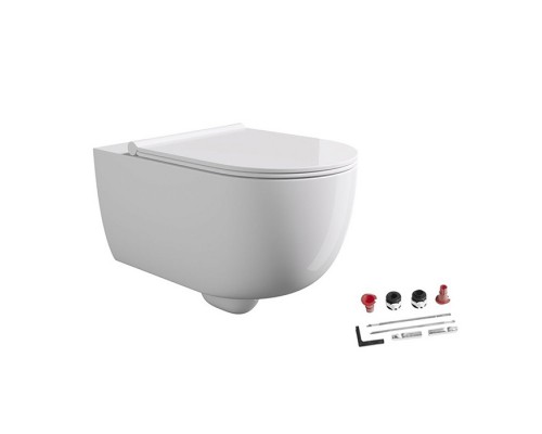 Подвесной унитаз Alice Unica без ободка с крышкой SoftClose (арт. 32240101)