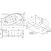 Асимметричная угловая ванна AQUANET PALMA 170*90/60 L (204022)