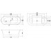 Акриловая ванна Aquanet Family Smart 170x78 88778-GW Gloss Finish