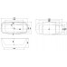Акриловая ванна Aquanet Family Fine 170x78 95778-MW Matt Finish