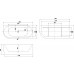 Акриловая ванна Aquanet Family Elegant B 180x80 3806-N-MW Matt Finish