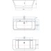 Акриловая ванна Aquanet Family Perfect 170x75 13775-MW-MB Matt Finish (панель Black matte)
