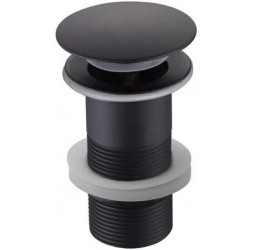 AQ6000MB сливной набор для раковины Push-open без перелива, матовый черный