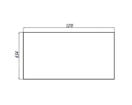 Зеркало Акватон Отель 127x65.4 с подсветкой 1A107802OT010