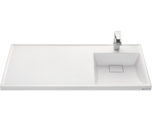 AQUATON 1A72223KLH010 Раковина Лондри 105 белая правая